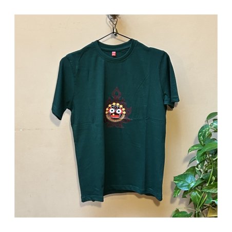 Tričko Jagannáth zelená/oranžová/černá