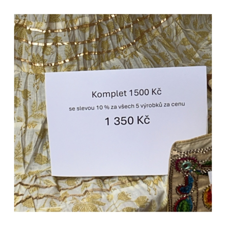 Sukně kanýrová se zlatými stužkami II., 9 typů