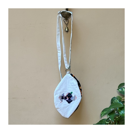 Japa pytlík bílý Krišna s flétnou