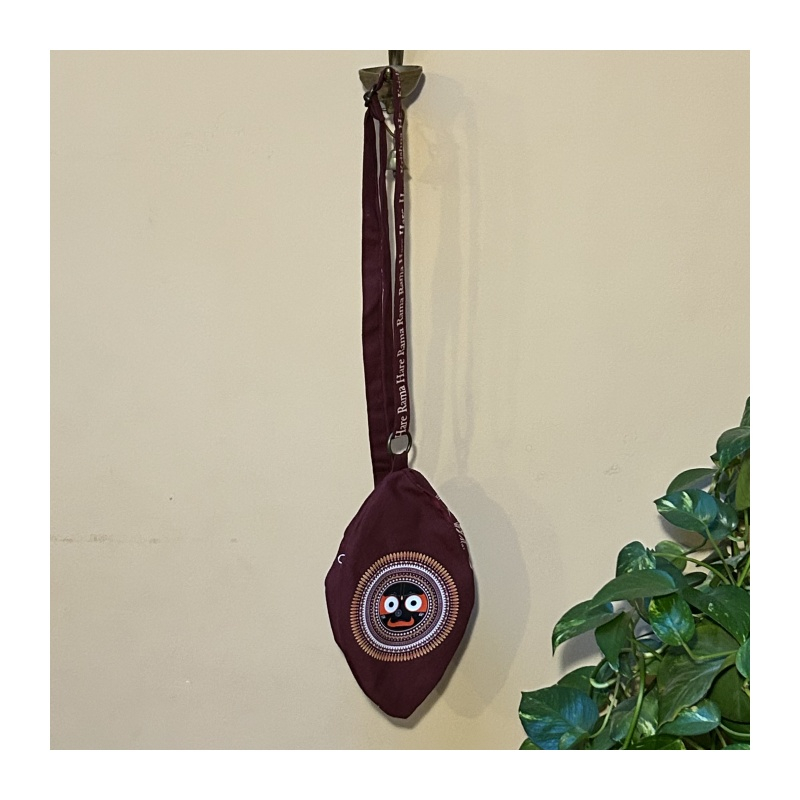 Japa pytlík bordový s hlavou Jagannátha