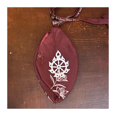 Japa pytlík bordový s hlavou Jagannátha