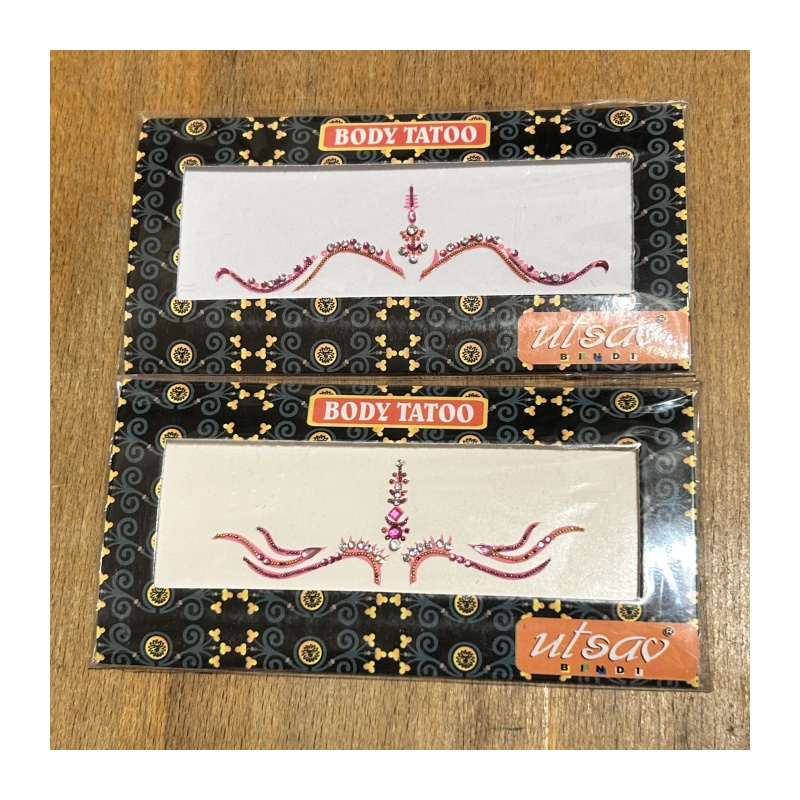 Nalepovací tetování růžové/magenta