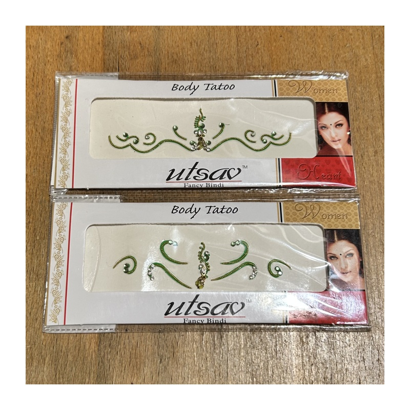 Nalepovací tetování světle zelené