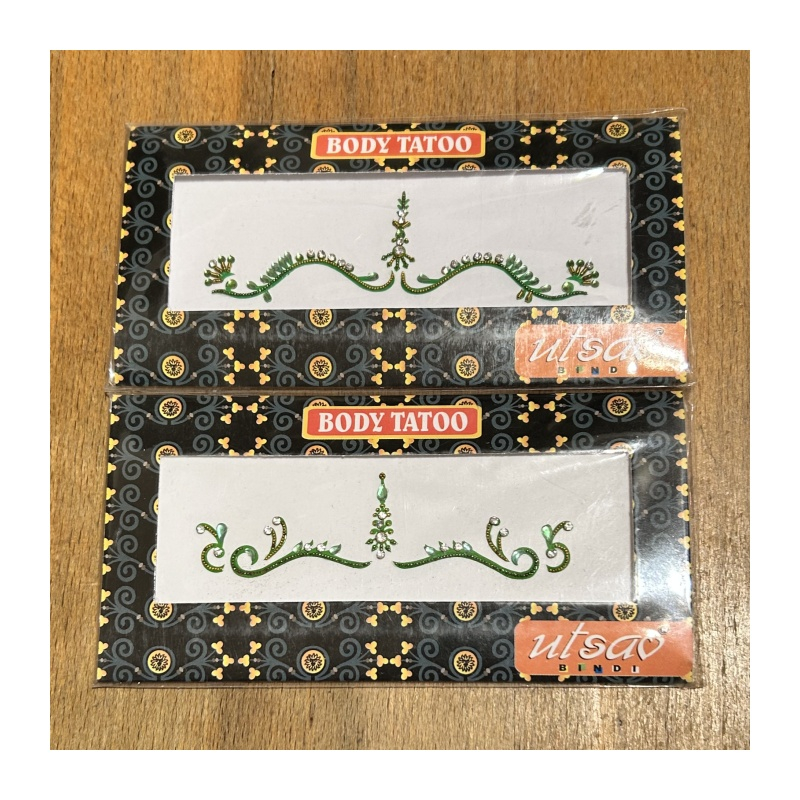 Nalepovací tetování světle zelené