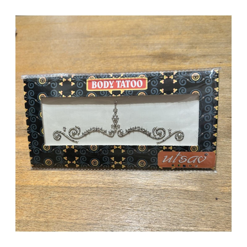 Nalepovací tetování stříbrné