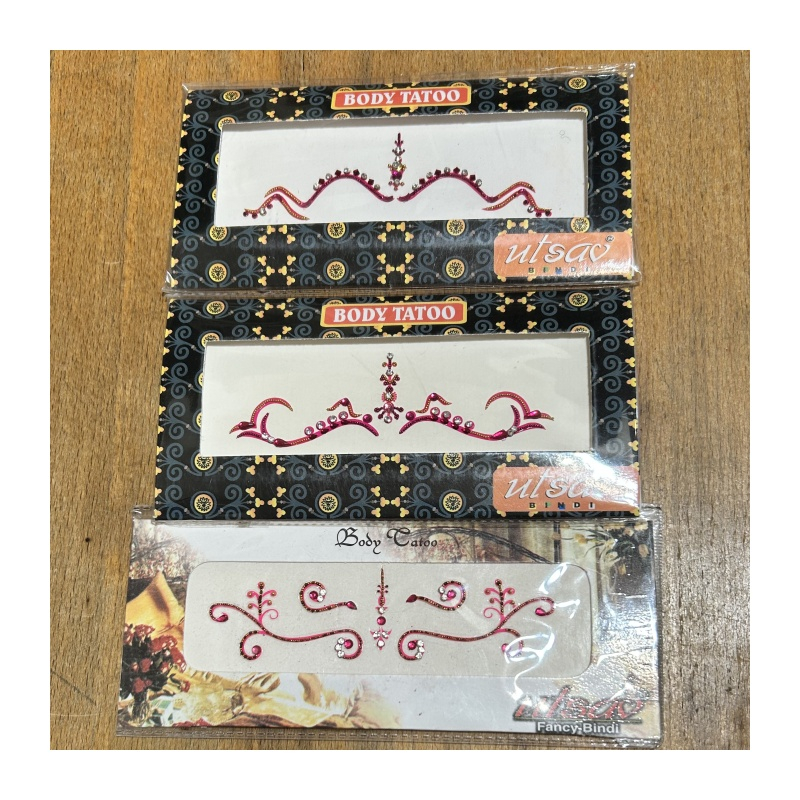 Nalepovací tetování růžové/magenta