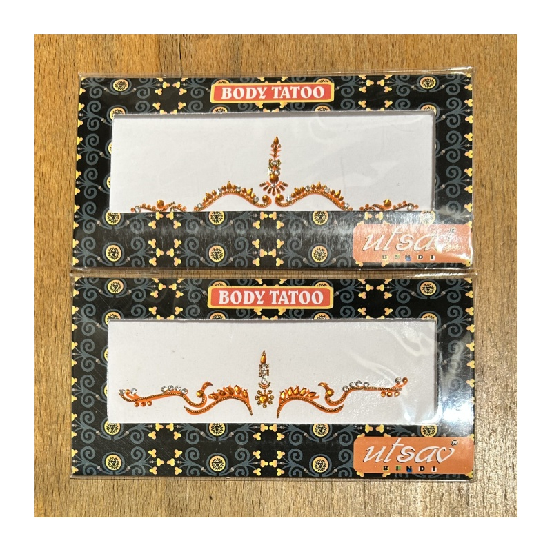 Nalepovací tetování meruňkové/oranžové