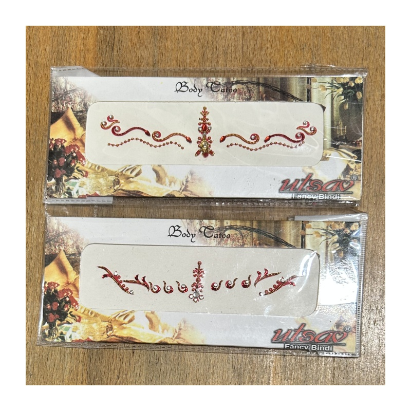 Nalepovací tetování červené/vínové