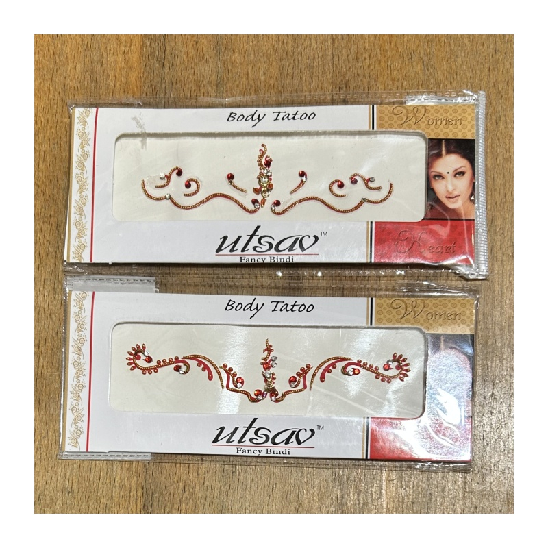 Nalepovací tetování červené/vínové