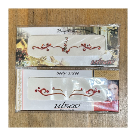 Nalepovací tetování červené/vínové