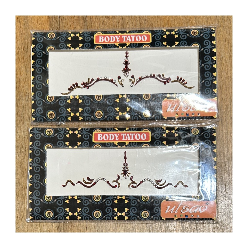 Nalepovací tetování červené/vínové