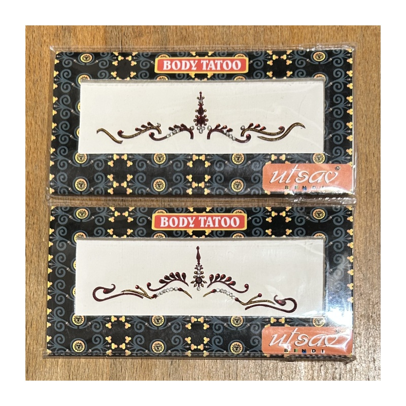 Nalepovací tetování červené/vínové