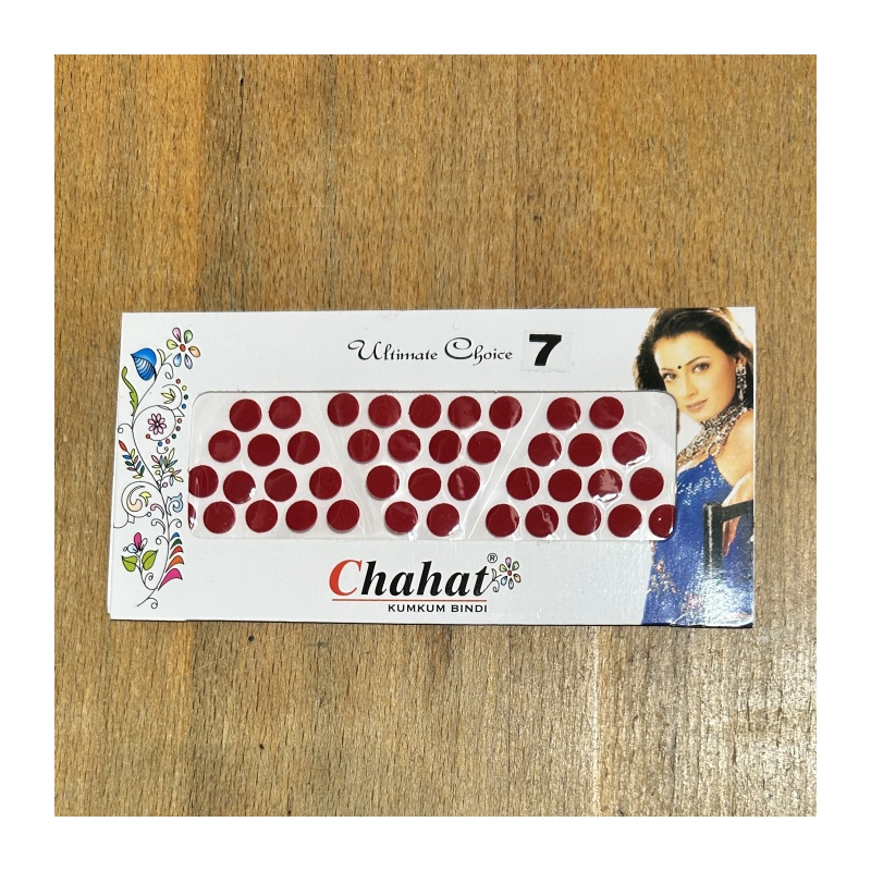 Bindi vel. 7 červená/vínová