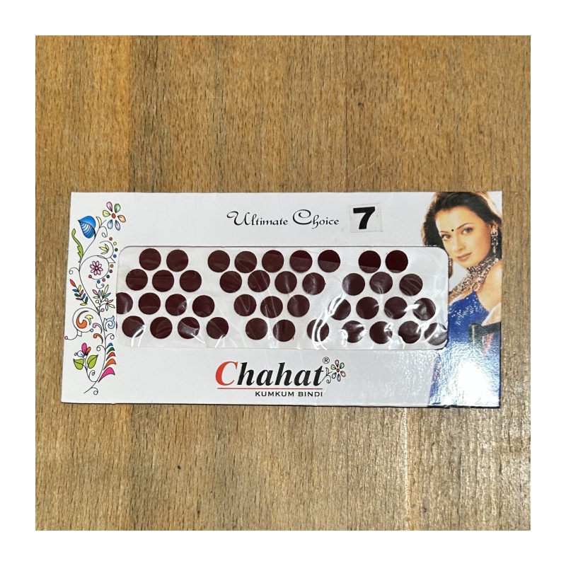 Bindi vel. 7 červená/vínová