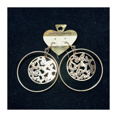 Náušnice Motýlci v kruhu, 2 typy