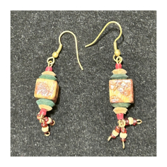 Náušnice dřevěné, 2 typy