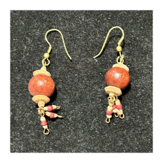 Náušnice dřevěné, 2 typy 2