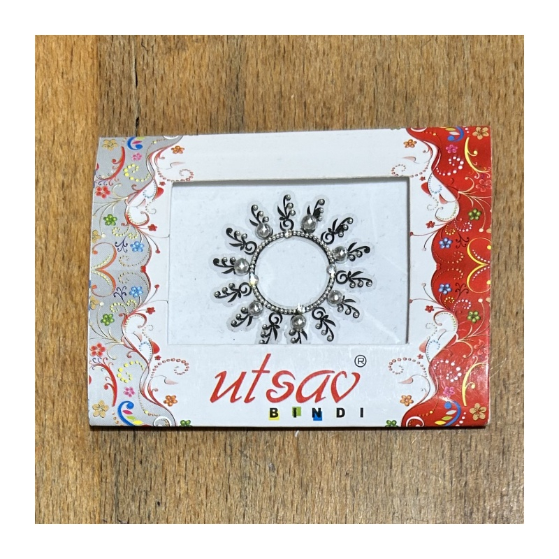 Bindi/nalepovací tetování kruhové jednobarevné, průměr 3,8 cm