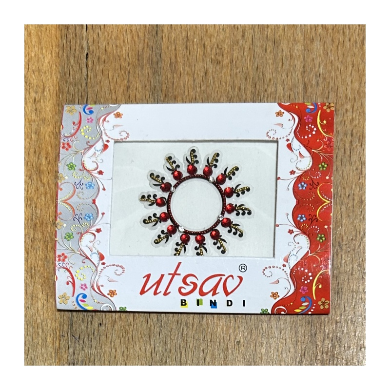 Bindi/nalepovací tetování kruhové jednobarevné, průměr 3,8 cm