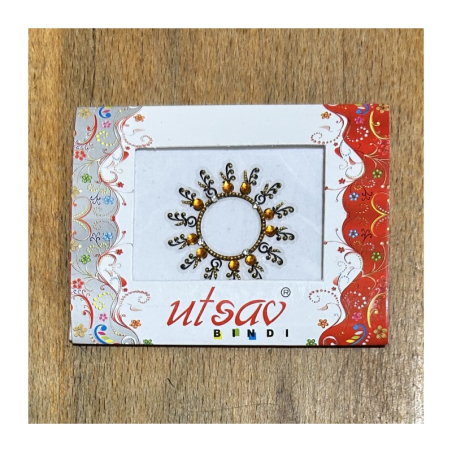 Bindi/nalepovací tetování kruhové jednobarevné, průměr 3,8 cm