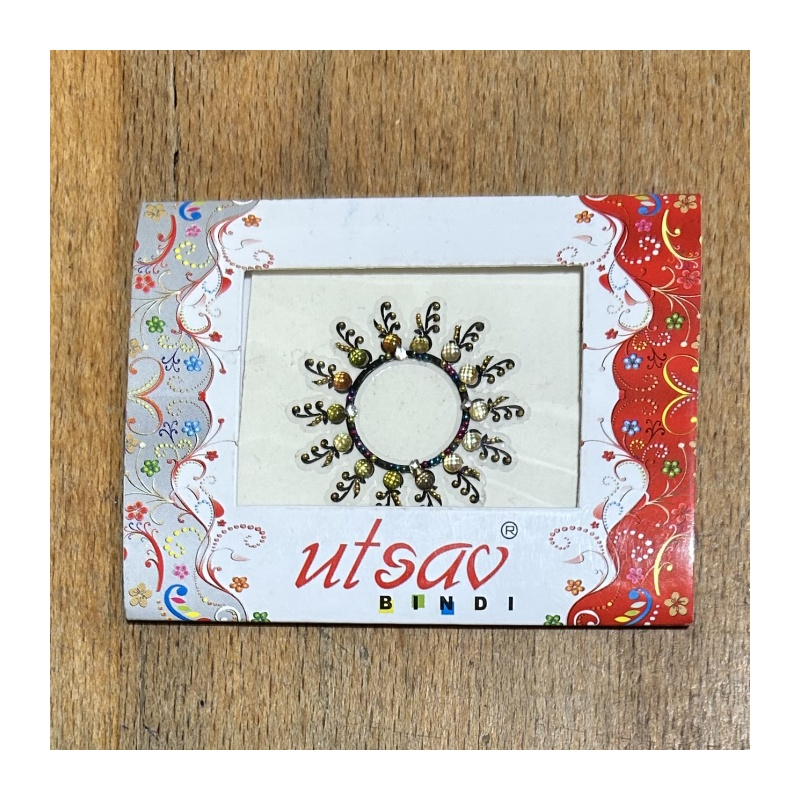 Bindi/nalepovací tetování kruhové jednobarevné, průměr 3,8 cm