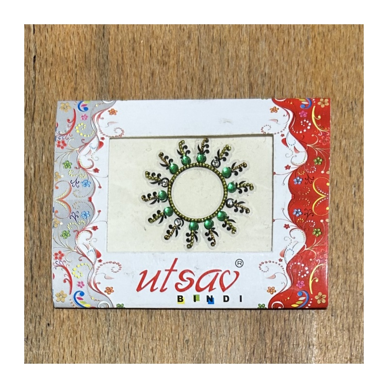 Bindi/nalepovací tetování kruhové jednobarevné, průměr 3,8 cm