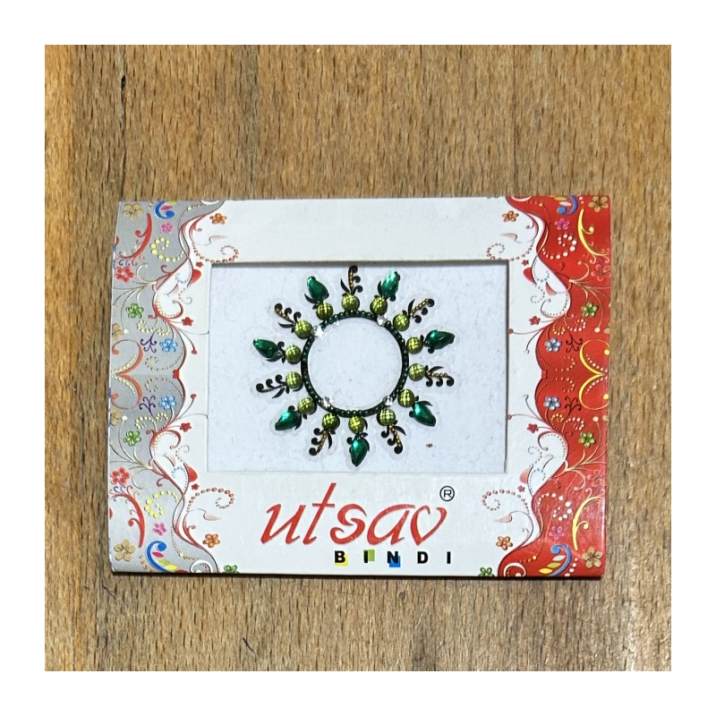 Bindi/nalepovací tetování kruhové jednobarevné, průměr 3,8 cm