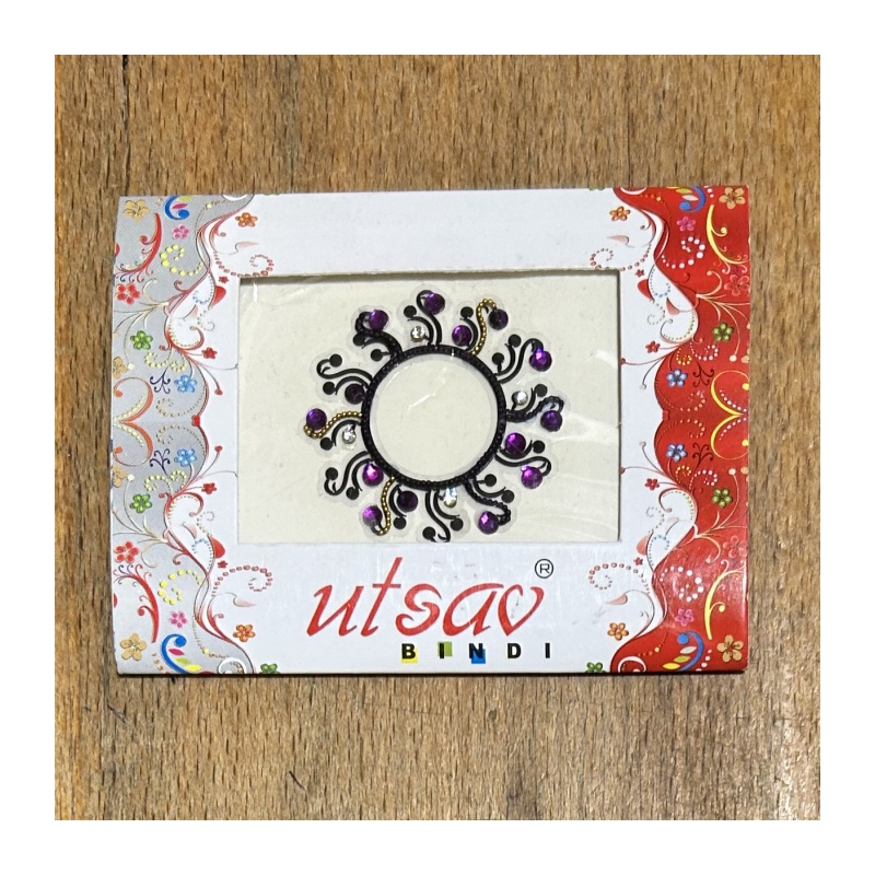 Bindi/nalepovací tetování kruhové jednobarevné, průměr 3,8 cm