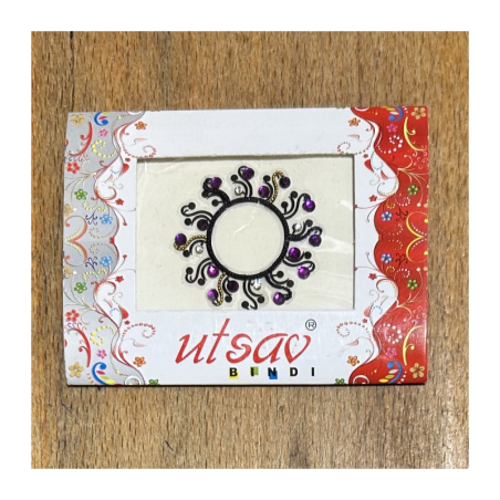 Bindi/nalepovací tetování kruhové jednobarevné, průměr 3,8 cm