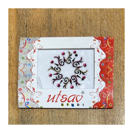 Bindi/nalepovací tetování kruhové jednobarevné, průměr 3,8 cm