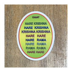 Nálepka Hare Krishna oválná