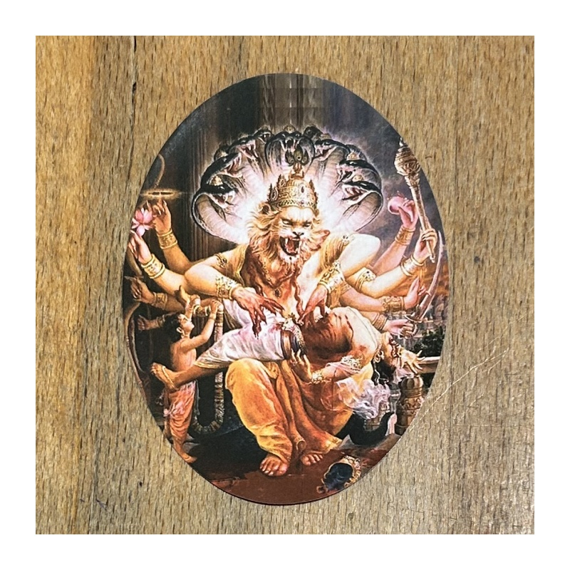 Nálepka oválná Nrsimhadév (2 typy)