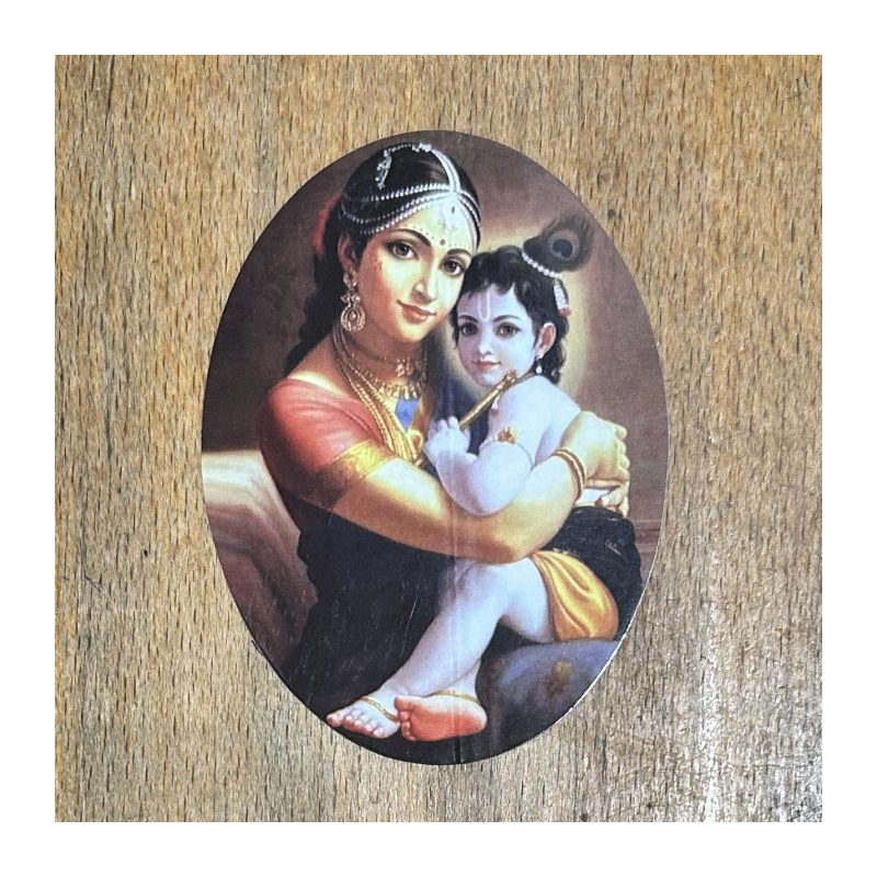 Nálepka oválná Krišna dětský věk (4 typy)