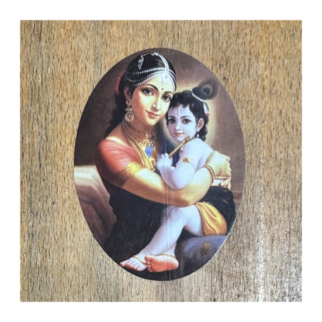 Nálepka oválná Krišna dětský věk (4 typy)