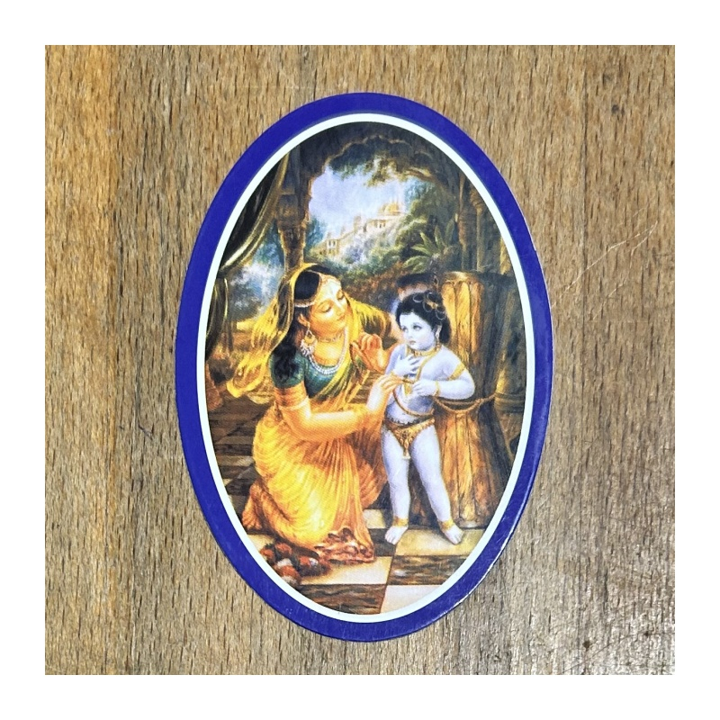 Nálepka oválná Krišna dětský věk (4 typy)