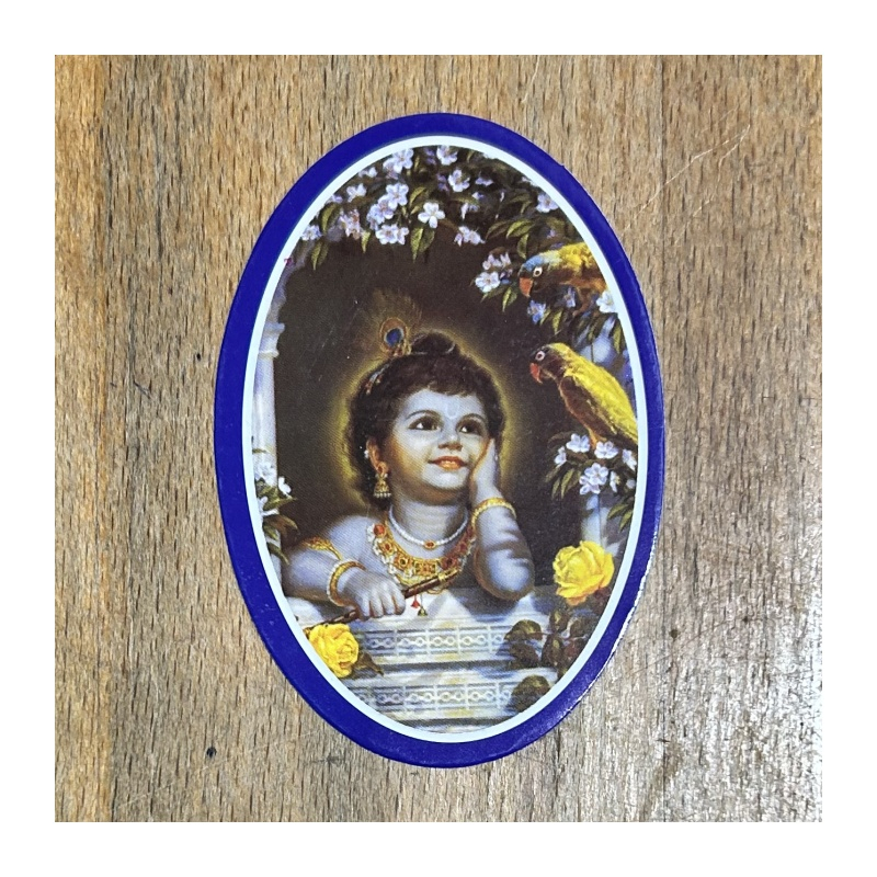 Nálepka oválná Krišna dětský věk (4 typy)