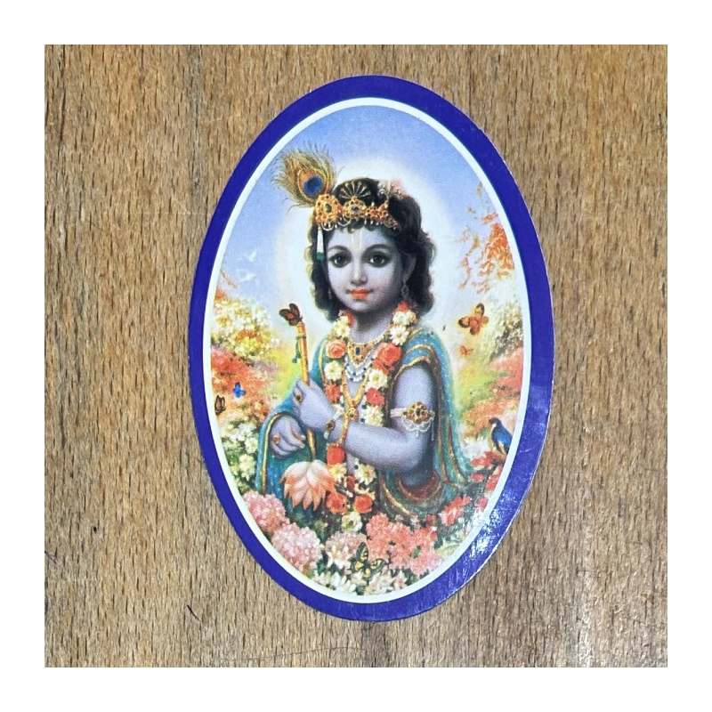 Nálepka oválná Krišna dětský věk (4 typy)