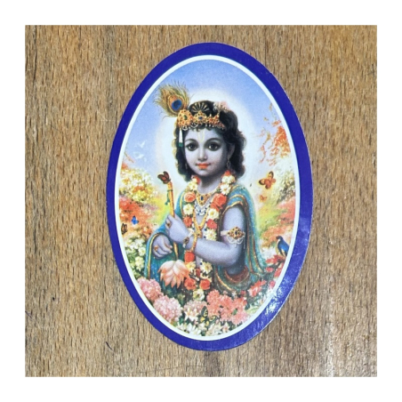 Nálepka oválná Krišna dětský věk (4 typy)