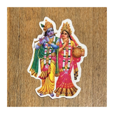 Nálepka Rádha Krišna