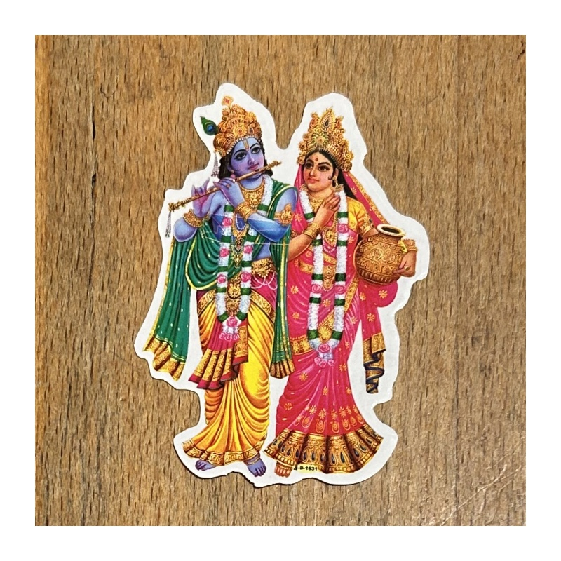 Nálepka Rádha Krišna