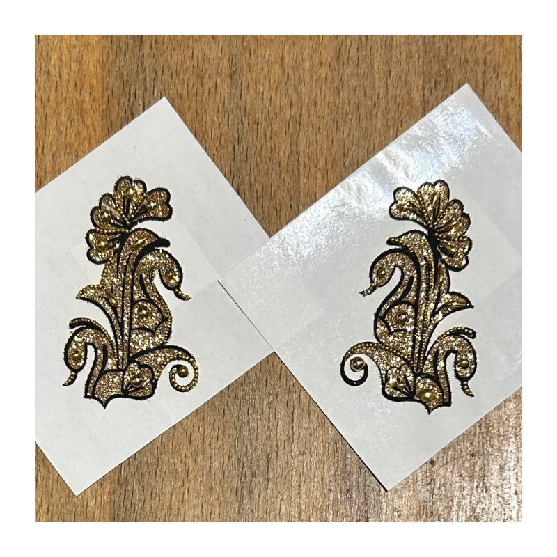 Nalepovací tetování Zlatý ornament (9 typů)