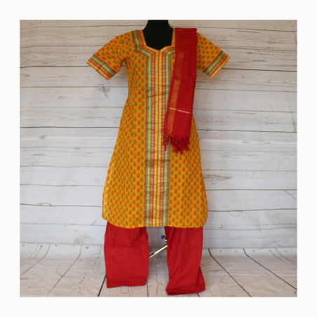 Punjábí bavlna, kr. rukáv, vel. M