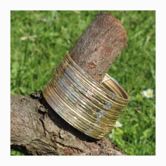 Náramky sada 18 ks lomený lesk, 4 barvy 2