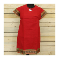 Dámská kurta s bordurou, kr. rukáv, S