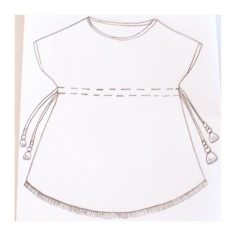 Dámská halenka batikovaná vel. S/M 2