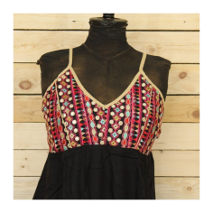 Šaty na ramínkách černé, M/L 2