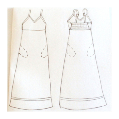 Šaty na ramínkách Rájastánská výšivka, vel. M/L