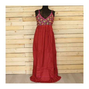 Šaty na ramínkách Rájastánská výšivka, vel. M/L