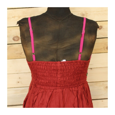 Šaty na ramínkách Rájastánská výšivka, vel. M/L