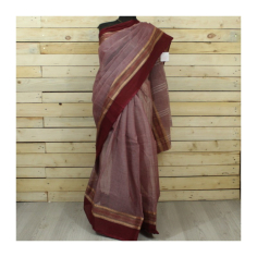 Sárí bavlna tkaný vzor bordó 2